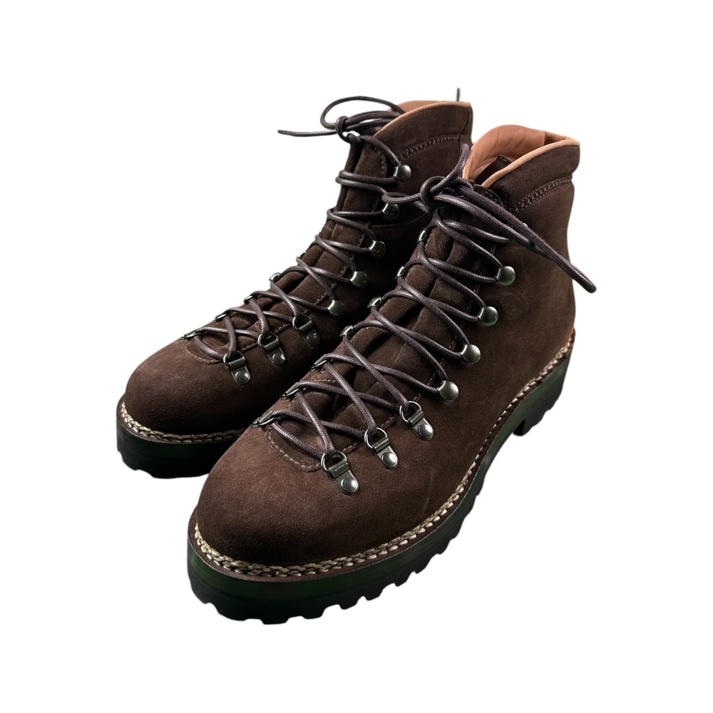 Ralph‎ Lauren Darrow Brown Suede Hiker Boots Mens 9D Vibram Lug Sole New in Box